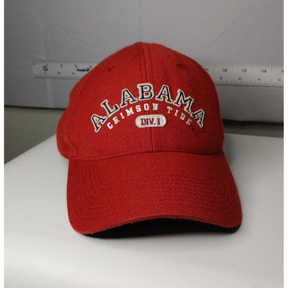 Nike Alabama Crimson Tide Hat Mens Red 100% Wool Adjustable Cap Div I NCAA